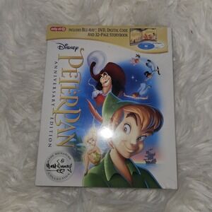 Disney Peter Pan Anniversary Ed Sealed Blu-ray + DVD + Digital Target Exclusive